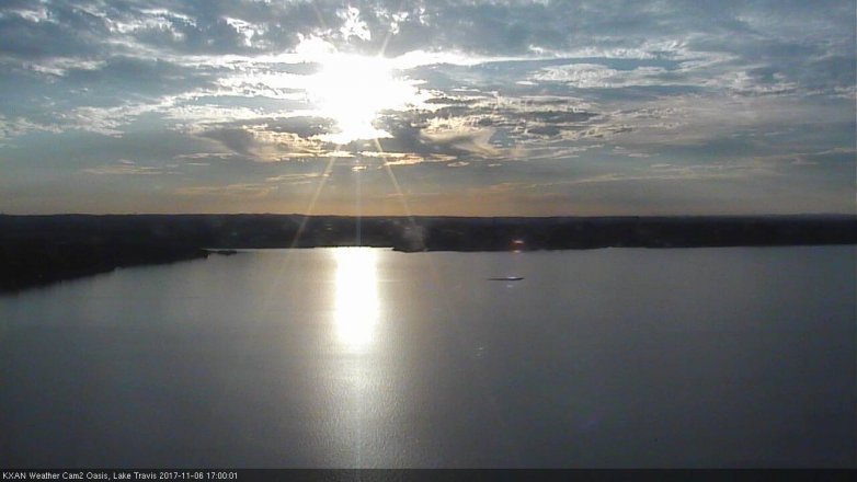 Lake Travis webcam, November 6, 2017 4:30 PM CT