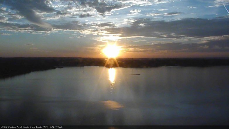 Lake Travis webcam, November 6, 2017 4:45 PM CT
