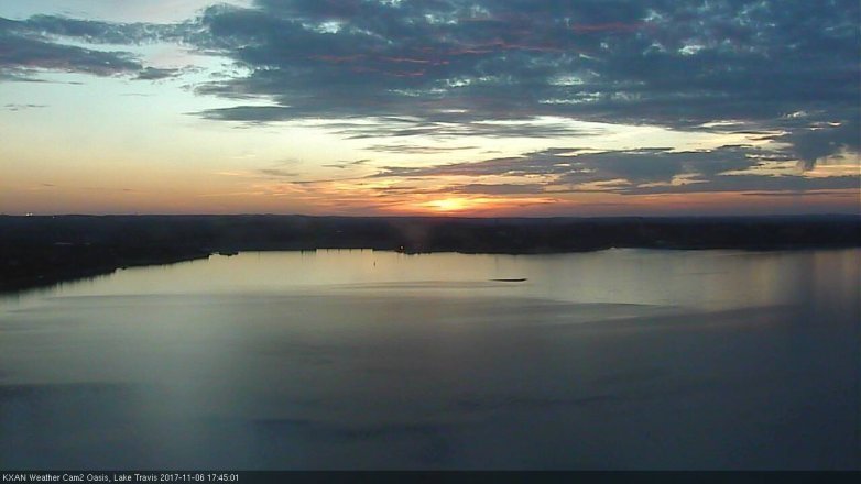 Lake Travis webcam, November 6, 2017 5:15 PM CT