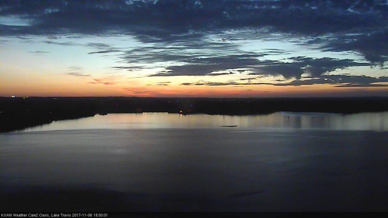 Lake Travis webcam, November 6, 2017 5:20 PM CT