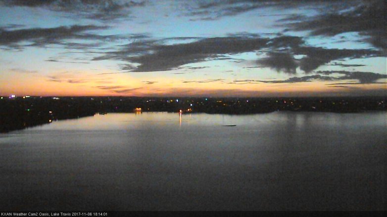 Lake Travis webcam, November 6, 2017 5:45 PM CT