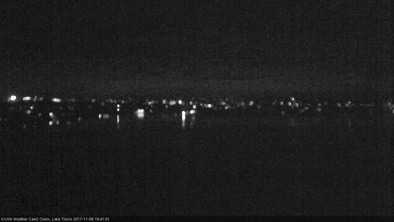 Lake Travis webcam, November 6, 2017 5:55 PM CT