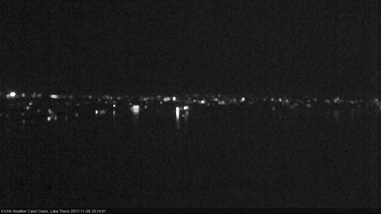 Lake Travis webcam, November 6, 2017 7:25 PM CT