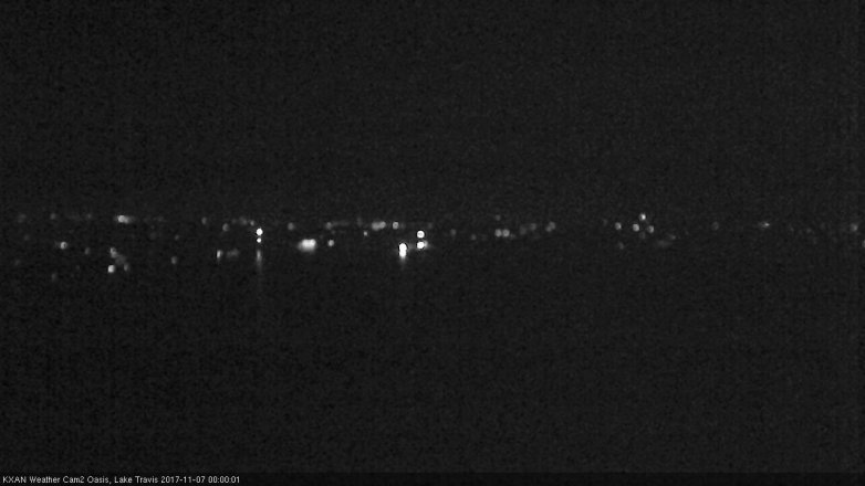 Lake Travis webcam, November 6, 2017 11:10 PM CT