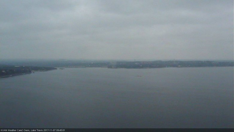 Lake Travis webcam, November 7, 2017 9:10 AM CT