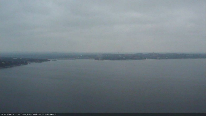 Lake Travis webcam, November 7, 2017 9:15 AM CT