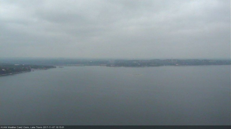 Lake Travis webcam, November 7, 2017 9:35 AM CT