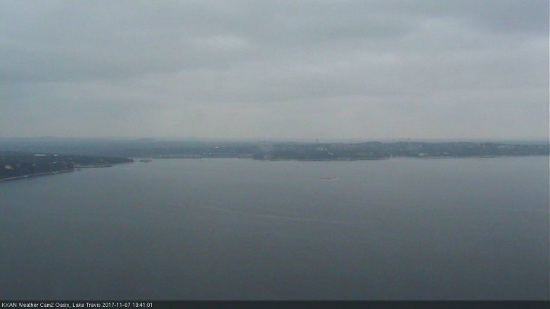 Lake Travis webcam, November 7, 2017 9:55 AM CT
