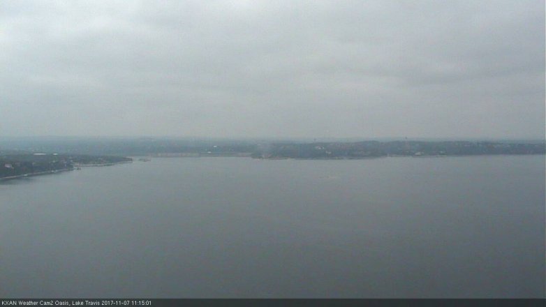 Lake Travis webcam, November 7, 2017 10:25 AM CT