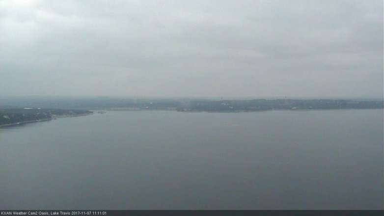 Lake Travis webcam, November 7, 2017 10:40 AM CT
