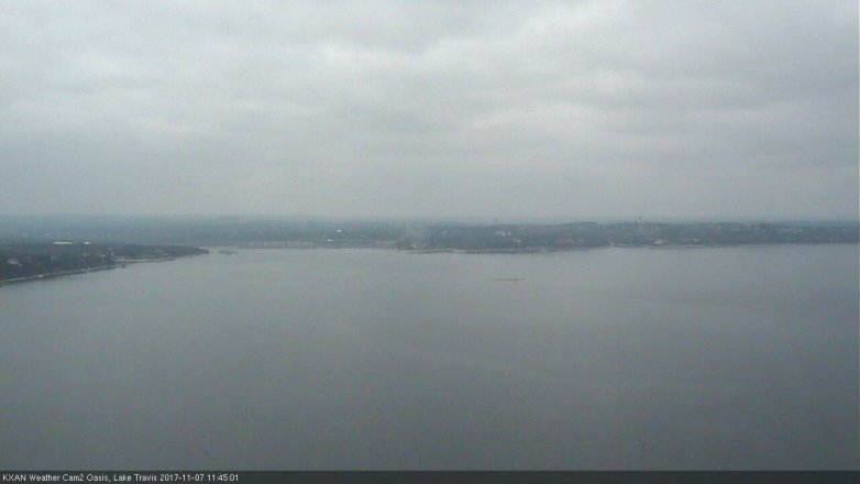 Lake Travis webcam, November 7, 2017 10:55 AM CT