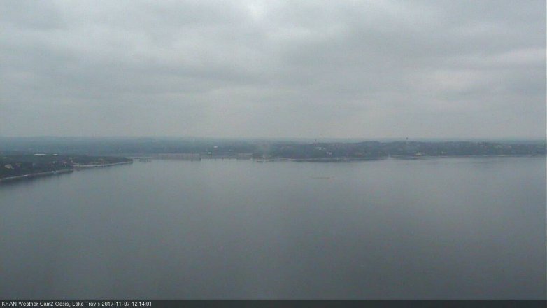 Lake Travis webcam, November 7, 2017 11:35 AM CT