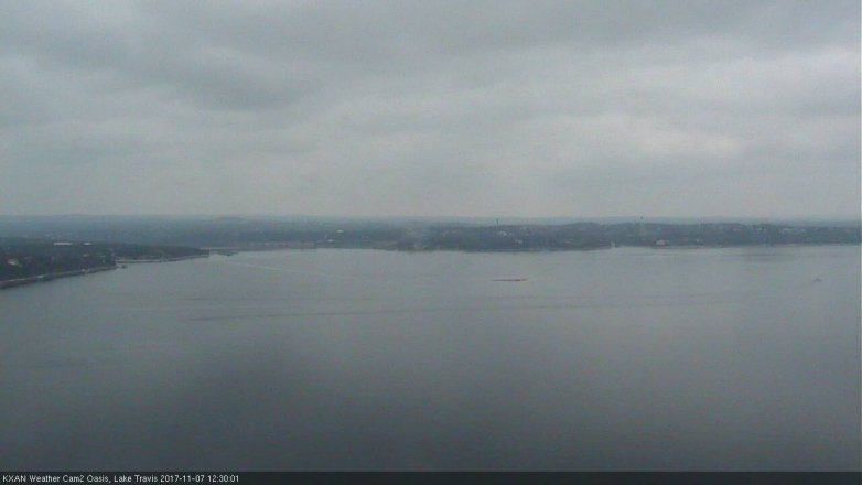 Lake Travis webcam, November 7, 2017 11:50 AM CT