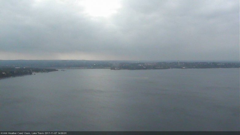 Lake Travis webcam, November 7, 2017 1:15 PM CT