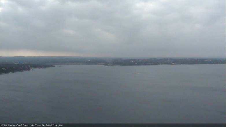 Lake Travis webcam, November 7, 2017 1:20 PM CT