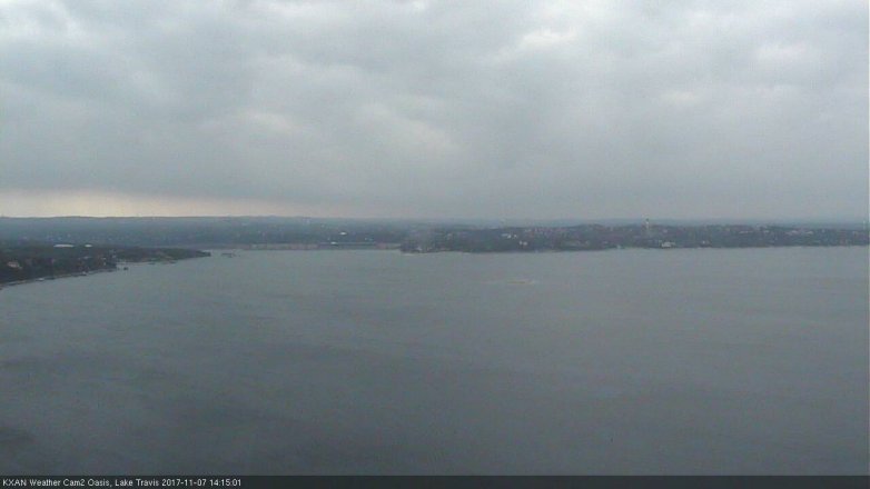 Lake Travis webcam, November 7, 2017 1:35 PM CT