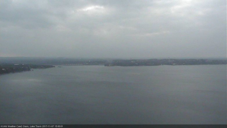 Lake Travis webcam, November 7, 2017 2:10 PM CT