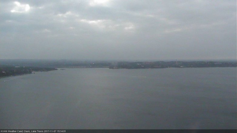 Lake Travis webcam, November 7, 2017 2:20 PM CT