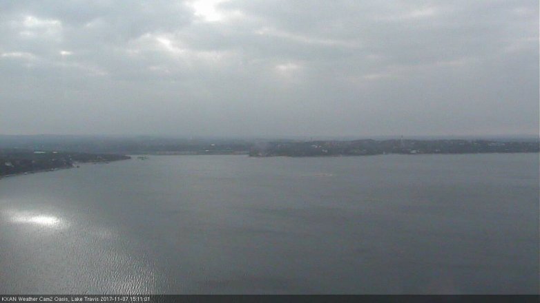 Lake Travis webcam, November 7, 2017 2:35 PM CT
