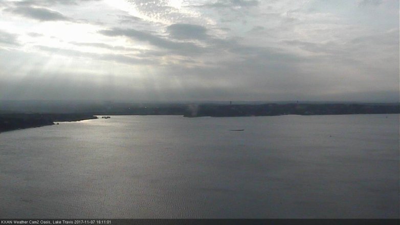 Lake Travis webcam, November 7, 2017 3:30 PM CT
