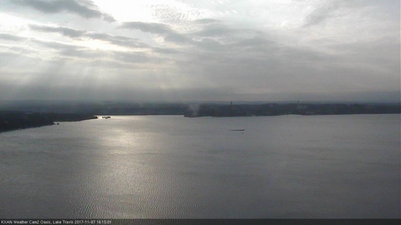 Lake Travis webcam, November 7, 2017 3:35 PM CT