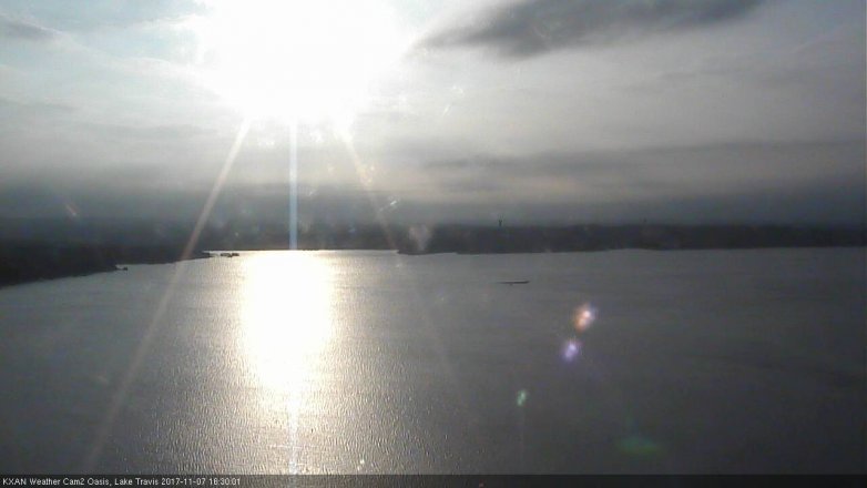 Lake Travis webcam, November 7, 2017 3:55 PM CT