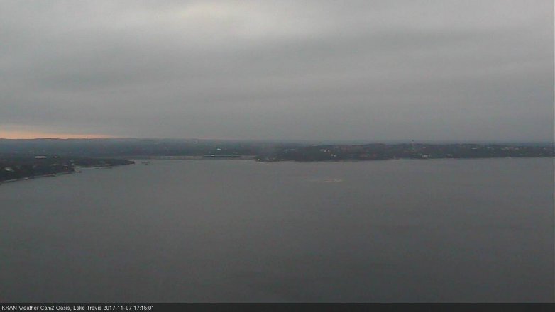 Lake Travis webcam, November 7, 2017 4:25 PM CT