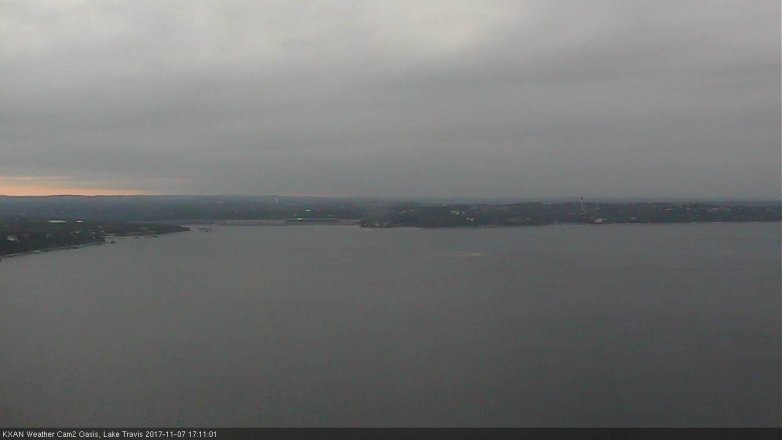 Lake Travis webcam, November 7, 2017 4:40 PM CT