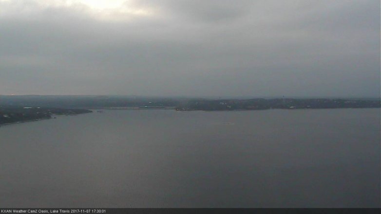 Lake Travis webcam, November 7, 2017 4:45 PM CT