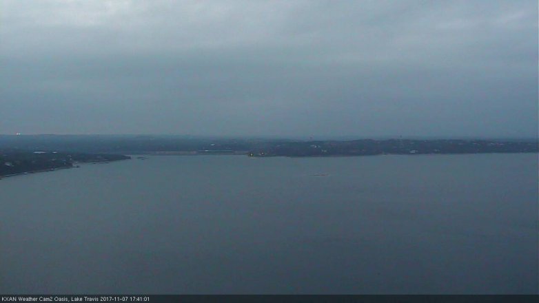 Lake Travis webcam, November 7, 2017 4:50 PM CT