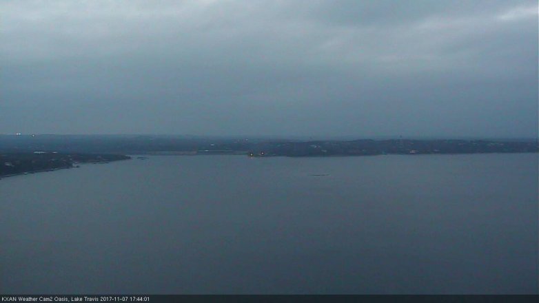 Lake Travis webcam, November 7, 2017 4:55 PM CT