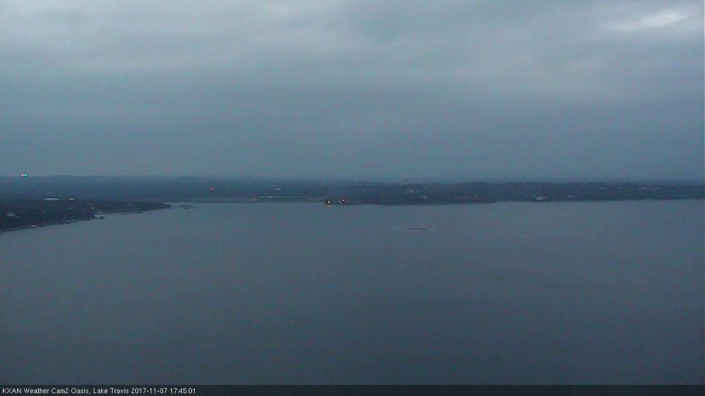 Lake Travis webcam, November 7, 2017 5:15 PM CT