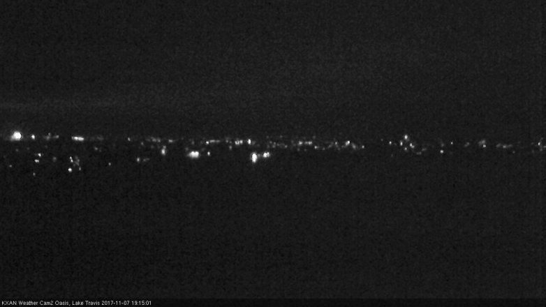 Lake Travis webcam, November 7, 2017 6:45 PM CT