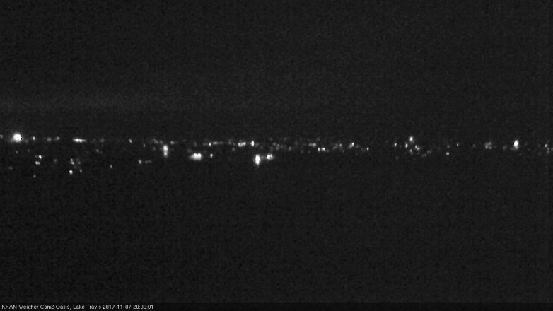 Lake Travis webcam, November 7, 2017 7:10 PM CT