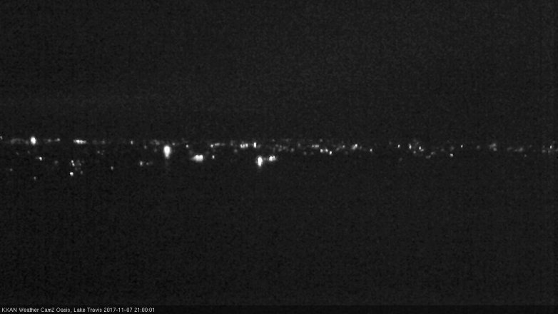 Lake Travis webcam, November 7, 2017 8:25 PM CT