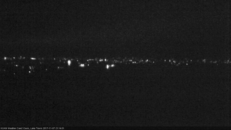 Lake Travis webcam, November 7, 2017 8:40 PM CT