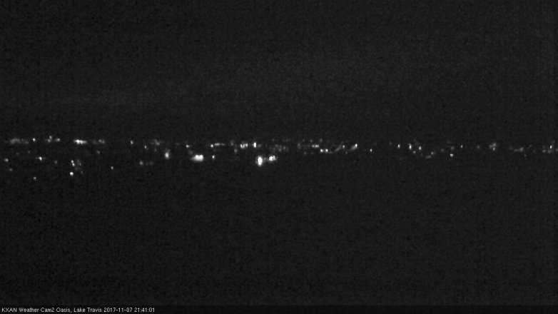 Lake Travis webcam, November 7, 2017 8:50 PM CT