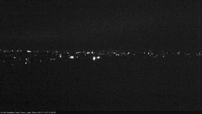 Lake Travis webcam, November 7, 2017 9:10 PM CT