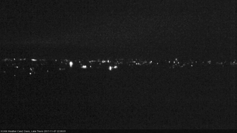 Lake Travis webcam, November 7, 2017 9:25 PM CT