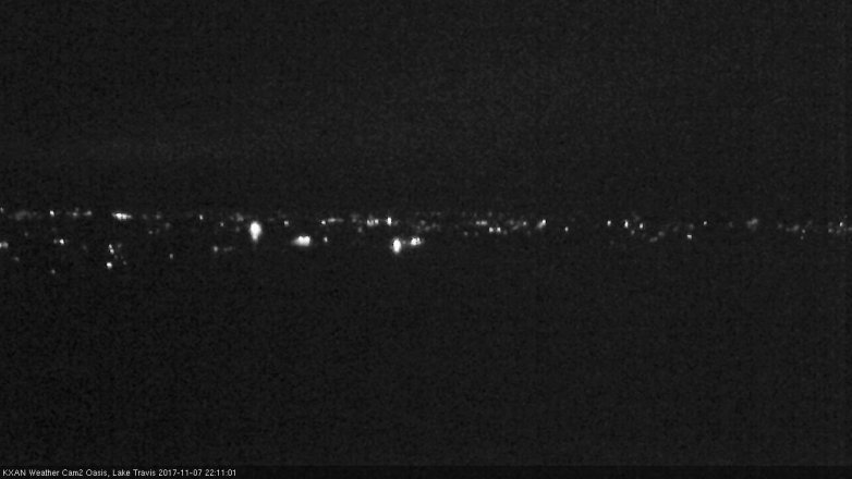 Lake Travis webcam, November 7, 2017 9:30 PM CT