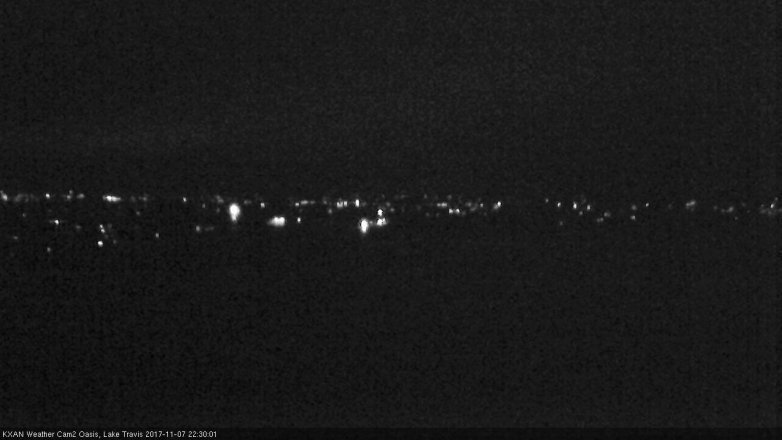Lake Travis webcam, November 7, 2017 9:35 PM CT