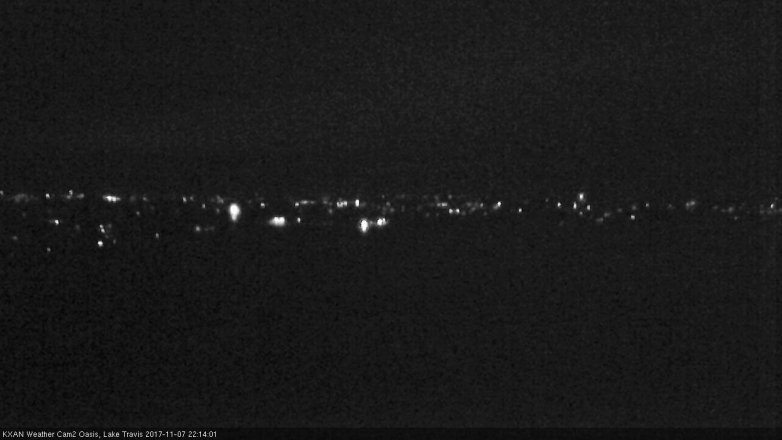 Lake Travis webcam, November 7, 2017 9:40 PM CT