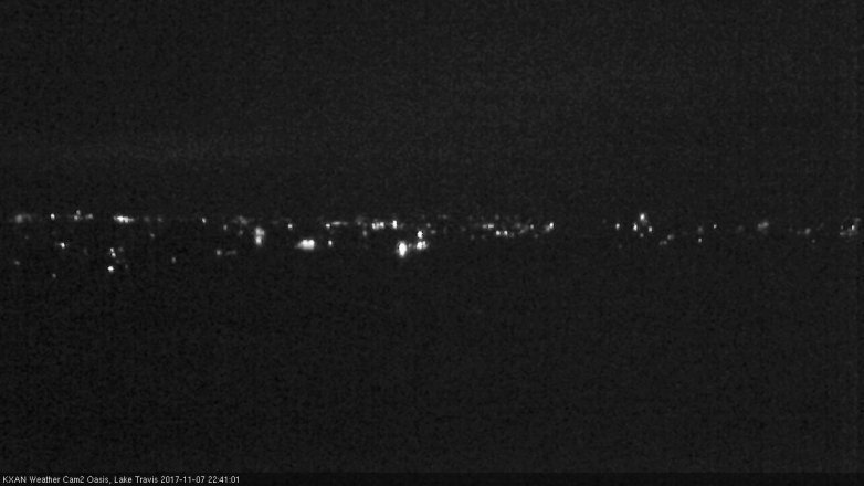 Lake Travis webcam, November 7, 2017 9:55 PM CT
