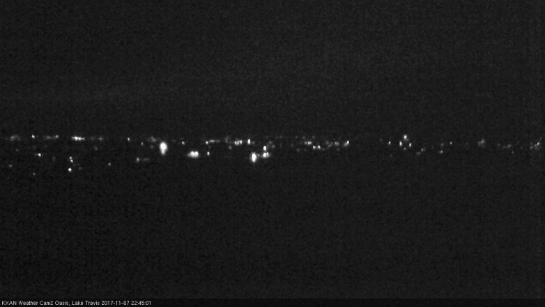 Lake Travis webcam, November 7, 2017 10:15 PM CT