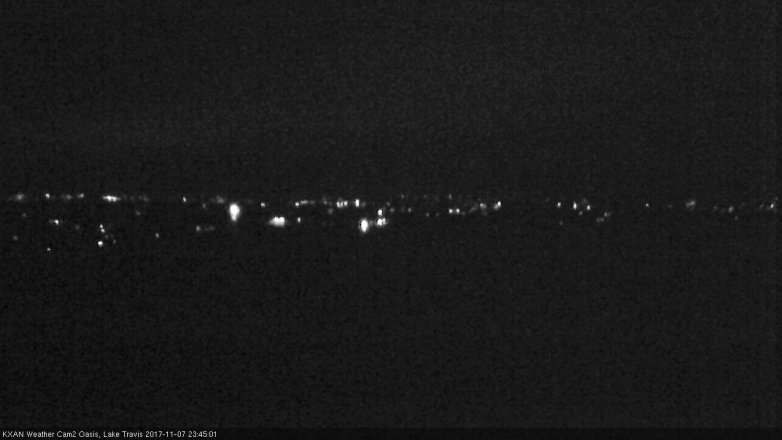 Lake Travis webcam, November 7, 2017 10:50 PM CT