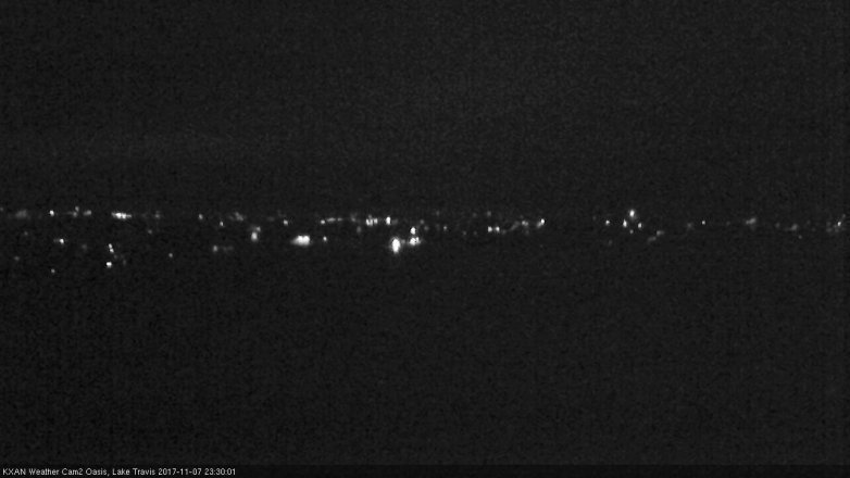Lake Travis webcam, November 7, 2017 11:00 PM CT