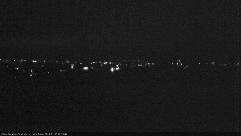 Lake Travis webcam, November 7, 2017 11:30 PM CT