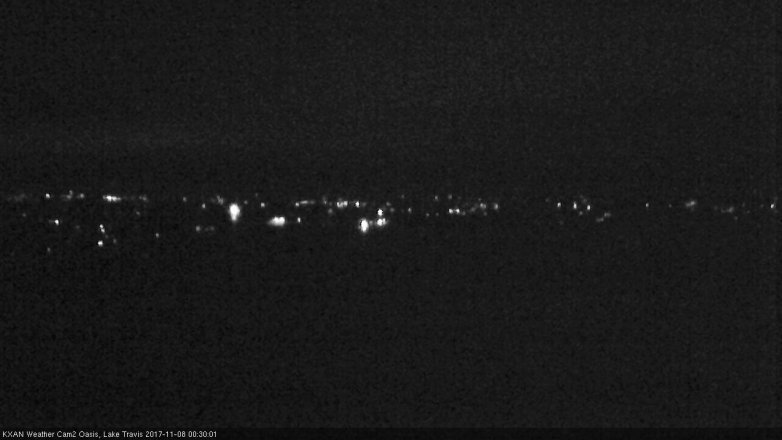 Lake Travis webcam, November 7, 2017 11:40 PM CT