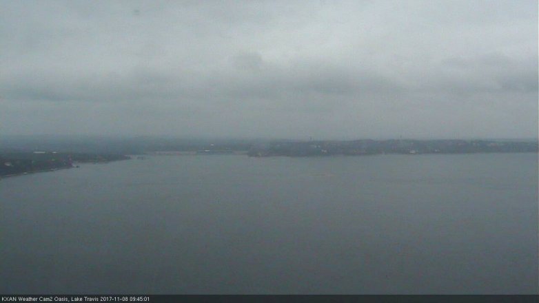 Lake Travis webcam, November 8, 2017 9:15 AM CT