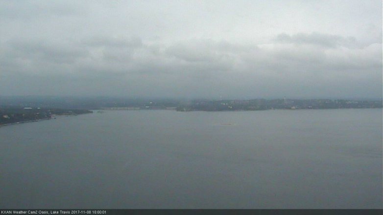 Lake Travis webcam, November 8, 2017 9:20 AM CT